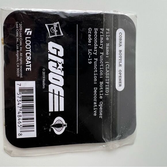 Loot Crate exclusive GI JOE COBRA ENEMY metal bottle opener NWT - Picture 4 of 4